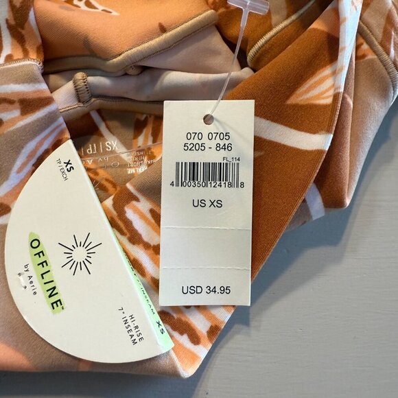 American Eaglerie - OFFLINE Real Me Printed High Waisted 7" Bike Short XS - Picture 7 of 8